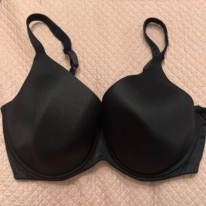 Dream fit black satin tshirt bra 40DDD